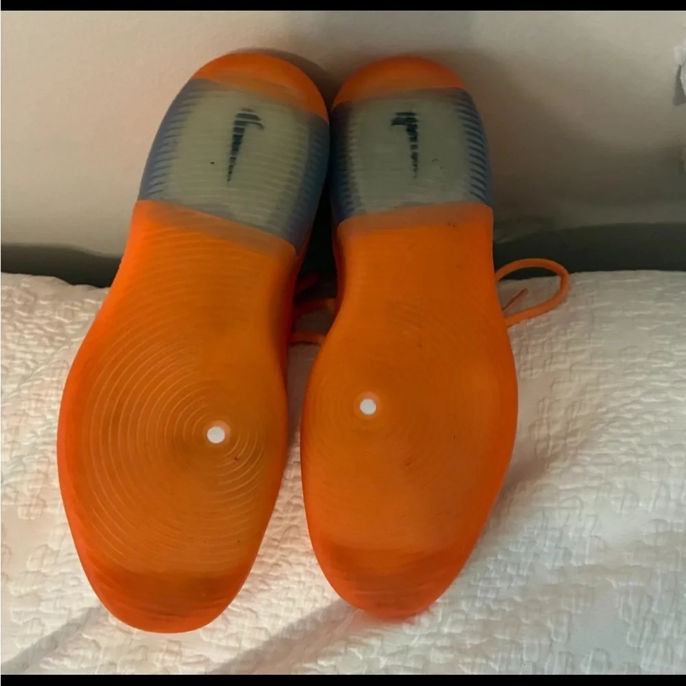 Size 8 - Nike Air Fear Of God 1 Orange Pulse Good Condition No Box - Picture 14 of 14